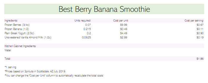 Best Berry Banana Smoothie You Ever Did Taste Excel PDF